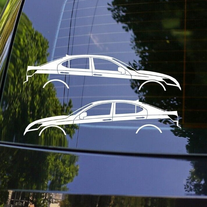 2x Sport Car Silhouette Decal Stickers for Lexus IS 250 350 F Sport 2nd gen XE20