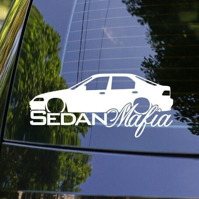 Lowered SEDAN MAFIA Car Sticker for Honda Civic EG EH Sedan B34