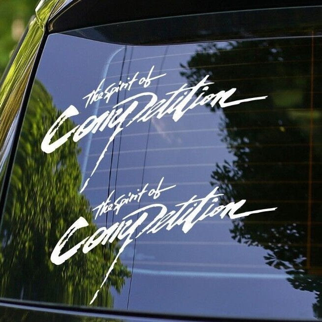 2x Spirit of Competition Decal Sticker for JDM Mitsubishi Rally Evo X 4g63 4b11