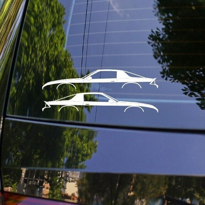 x2 Car Silhouette Stickers for Chevrolet Camaro 3rd gen Iroc-Z Z28