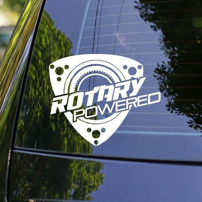 Rotary Powered Wankel Silhouette Car Decal Sticker for Mazda RX7 FD 12A 13B JDM