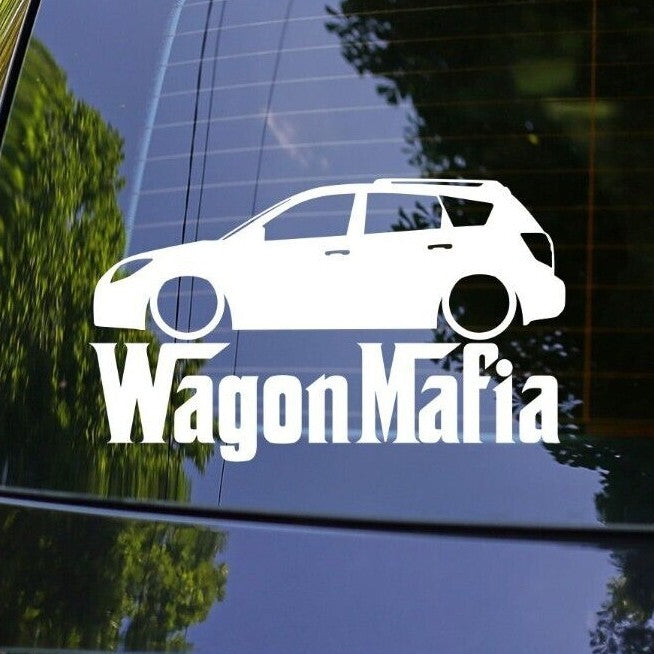 Lowered WAGON MAFIA Sticker for Pontiac Vibe 1st gen Matrix E12