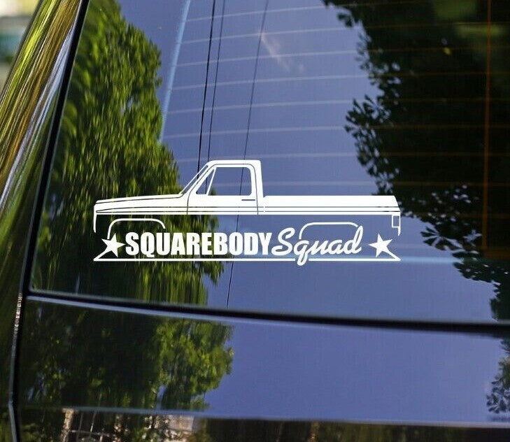 Squarebody Squad Sticker for Chevrolet C10 Short Bed 3rd Gen 1973-87 Classic
