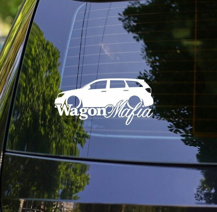 Lowered SUV Station WAGON MAFIA v2 Silhouette Decal Sticker for Dodge Journey