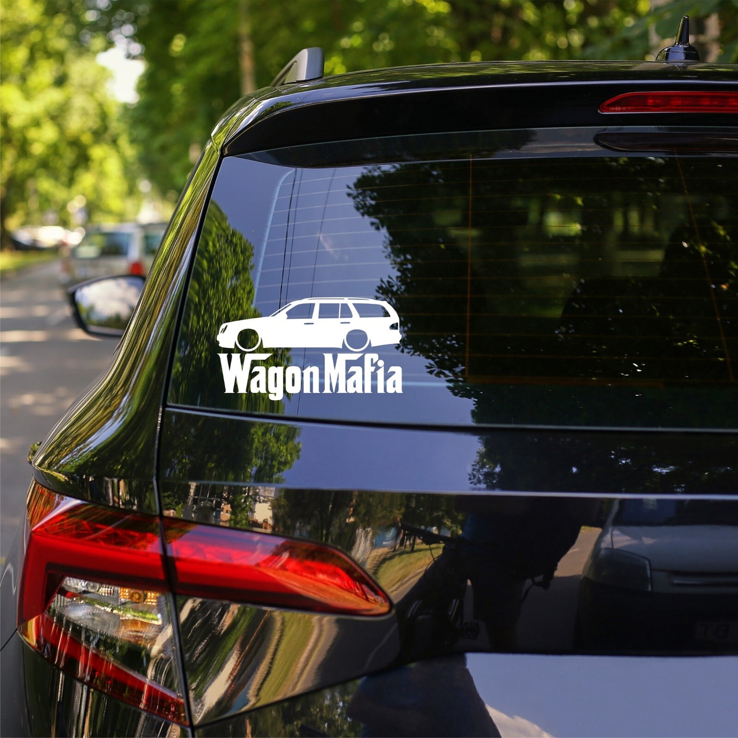 Wagon Mafia Lowered Car Decal Sticker for Mercedes W210 E-Class Station Wagon
