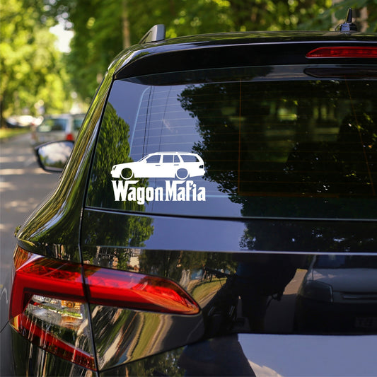 Wagon Mafia Lowered Car Decal Sticker for Mercedes W210 E-Class Station Wagon