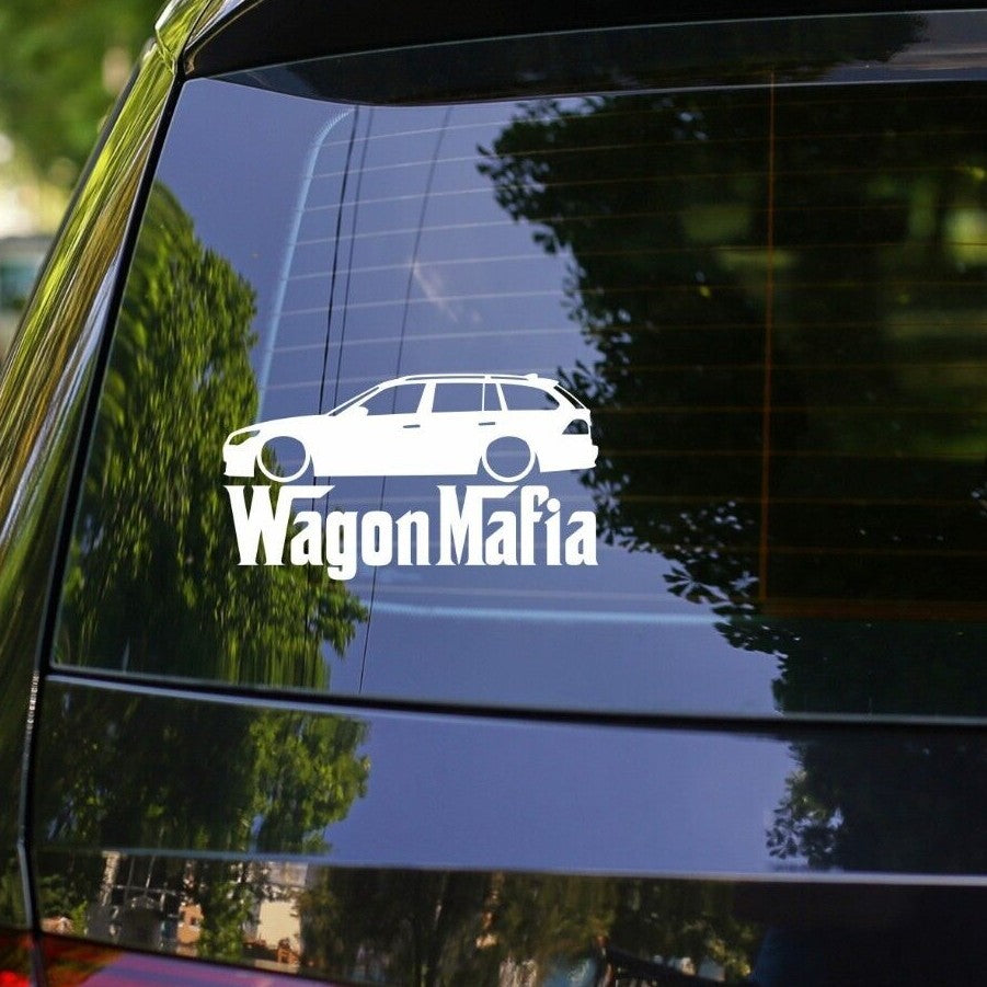 Lowered WAGON MAFIA Decal Sticker for BMW E61 M5 Touring 5-Series