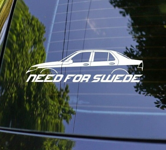NEED FOR SWEDE Sticker for Saab 9-5 Sedan Aero TiD