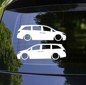 2X Lowered Minivan Decal Stickers for Honda Odyssey 4th gen RL5 2011-2017
